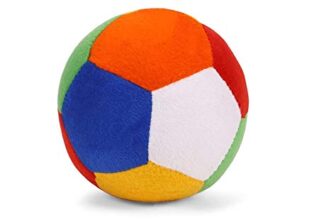 Babique Ball Rattle Sound Soft Toy for Kids Baby Boy Girl Birthday (10 cm)