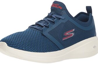 Skechers mens GO RUN FAST-INVIGORATE NAVY/RED Running Shoe – 6 UK (55102)