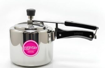 Everyday Stainless Steel Pressure Cooker, 3 Litre, Mirror Finish, Inner Lid Design, Gas and Induction Compatible