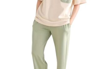 Louis Luxe Womens Korean Night Dress || Full Pyjama Set ||Korean Nightsuit || Women Nightwear ||Round Neck Full Sleeve Nightsuit || Loungewear || Everyday Nightdress (ND-10-GREEN-M)