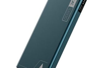 Boat Energyshroom PB300 10000 mAh 22.5W Fast Charging Power Bank (2X Output Ports, Supports Android,iPhone,Tablets,Earbuds) (Steel Blue), USB Type C