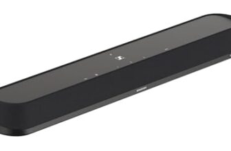 Sennheiser AMBEO Soundbar Mini- Immersive 3D Audio for TV, Movies & Music – Multiple Connectivity (Bluetooth, Wi-Fi), Alexa Built-in & Dolby Atmos, Designed in Germany, 2 Yr Warranty