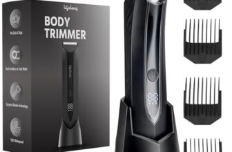 Lifelong Body Trimmer for Men All in One|Private Parts & Body Trimmer for Man|Waterproof Groomer for Chest, Arms, Underarms, Pubic Hair, Legs|Clean Shave Full Body Shaver|Ceramic Blade|100Min Runtime