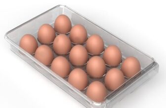 Lifelong Fridge Under-Tray Egg Storage Rack | Slide-In Tray for 15 Eggs | Space-Saving Transparent Egg Holder | Durable Plastic Container for Refrigerator Shelf | Kitchen Organizer & Fridge Accessory