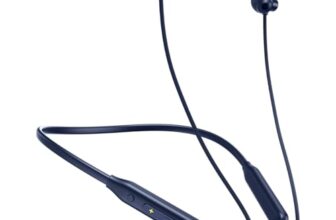 pTron Tangent Rush w/ 50Hrs Playtime, Pristine Sound, Dual-Device Pairing, Bluetooth 5.4 Wireless in-Ear Earphones with Mic, Voice Assistant, Type-C Fast Charging & IPX5 Water Resistant (Ink Blue)