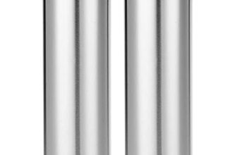 Amazon Brand – Solimo Stainless Steel Water Bottle, Set of 2, 1 L Each (Blitz)