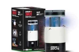 Eveready Zaplite HL87, 5.5W Rechargeable Lantern + Mosquito Killer with UV LED Light, in-Built Powerbank, 360° Illumination, Portable & Durable, USB Type-C Charging, Powered by Li-ion Battery