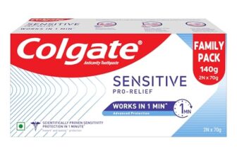 Colgate Sensitive Plus Toothpaste, With Pro Argin Formula for Sensitivity Relief, 140gm