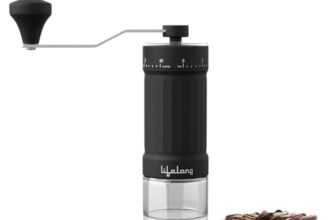 Lifelong Manual Coffee Grinder | Adjustable Ceramic Burr Grinder for Precision Brewing|Fine, Medium & Coarse Grind |Hand Coffee Bean Grinder for Espresso, French Press, Cold Brew & Travel-Friendly Use