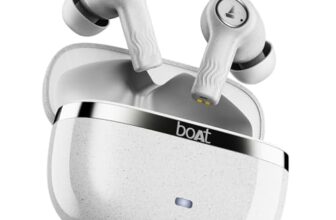 Boat Nirvana Ion ANC Pro, Hi-Res Audio LDAC,ANC(~32dB), 120Hrs Battery, App Support, Fast Charge, v5.3 Bluetooth TWS in Ear Earbuds Wireless Earphones with mic (Quartz White)