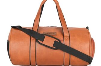Lavie Athlete Gym PU Zipper Closure Women’s Backpack (Orange,Medium)