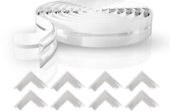 Lifelong Foam Cuppy Baby Safety & Protection Kit 2 in 1 | Long Safety Strip & 8 Large Corner Guards | Drawer Safety, Child Safety, Baby Proofing, Kids Safety Products, Edge Protection, Cabinet Safety