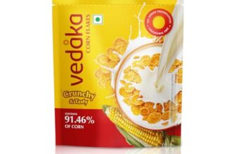 Amazon Brand – Vedaka Corn Flakes | 875 G | Contains 91.46% of Corn | Crispy | Classic Breakfast Favorite | No Added Preservatives