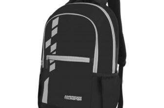 American Tourister Lex Style 02 | 24L Backpack | 17″ Laptop Bag | 2 Compartments | College & Office Backpack for Men and Women | Black | 1 Year Global Warranty
