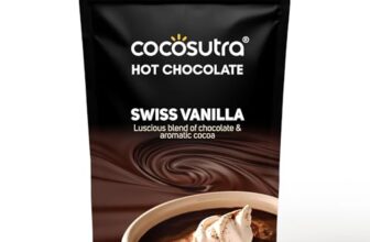 Cocosutra Swiss Vanilla Drinking Chocolate Mix, 100g | Gluten Free Drinking Chocolate | Hot or Cold | Serves 5 Cups
