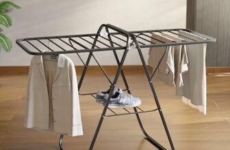 Lifelong Foldable Cloth Drying Stand | Compact Laundry Rack with Iron Frame | Anti-Skid Legs | Durable & Space-Saving Cloth Dryer | Ideal for Drying Clothes Indoors or Outdoors (LLHICDR04)