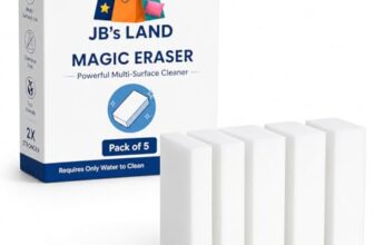 Magic Eraser Sponge | Pack of 5 | No Scratch Multi-Surface Cleaning Sponge | Removes Tough Stains | Just Add Water | for Walls, Kitchen, Bathroom, Shoes, Switch Boards & Utensils