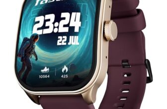 Fastrack Limitless FS2 Pro Smartwatch|1.96″ Super AMOLED Arched Display with Functional Crown and Resolution of 410X502|Singlesync BT Calling|Nitrofast Charging|110+ Sports Modes|200+ Watchfaces,Wine