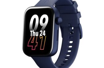 Cultsport Cult.Sport Burn Plus 1.78″ Amoled, Live Cricket Score, 368X448 Best-in-Class Resolution, Bt Calling, Crown Control, Always On Display, 7 Days Battery Life,(Blue Silicone Strap)