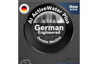 Bosch 9 kg 5 Star Front Load Fully-Automatic Washing Machine, AI ActiveWater, 14 Wash Programs, Removes 99.9% Germs with Steam, No Tangle or Wrinkle, SoftCare Paddle, Black Grey, WGA1420TIN
