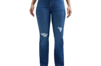 Women Blue Straight Fit High Rise Jeans