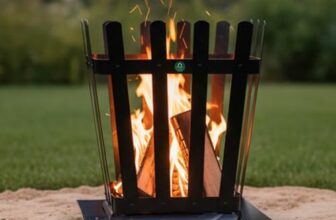 TrustBasket Throne Firepit | Metal Rustic Fire Pit for Garden & Balcony 18 inch | Portable Bonfire Pit Outdoor | Campfire Pit & Home Waste Incinerator | Easy Assembly Outdoor Fire Place for Evenings