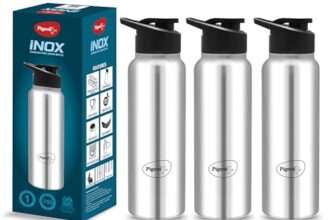 Pigeon Hydra Stainless Steel Drinking Water Bottle Flipper Cap, 0.7 Liters