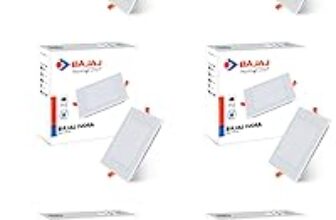 Bajaj IVORA LED Panel 9W NDL Natual Daylight Square (Pack of 10)