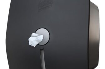 SELPAK Professional Wall-Mounted Centre Feed Toilet Roll Dispenser (Black)