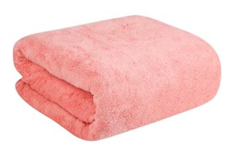 Fezora®Large Bath Towels for Men & Women | Microfiber Bath Towel | Soft, Absorbent, Quick-Dry Towel (Pack of 1, Orange)