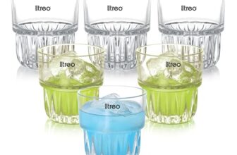 Treo by Milton Empress Juice Tumbler I Premium Material Glass I Crystal Clear I Classic Design I Set of 6, 140 ml Each, for Water, Cold Drink I Perfect for Home, Restaurants and Parties