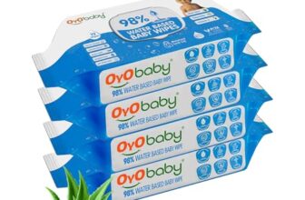 OYO BABY Wipes for new born baby with Lid | 72 Wipes x Pack of 4-288 Wipes for kid | Extra Thick & Moist Wet Vipes for Babies | Prevents Skin Redness & Rashes | Enriched with Aloe Vera, Vitamin E