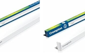 Crompton Laser Ray Smile 20W LED Batten | Energy Efficient Batten for Home | Cool Day Light (6500K) (Pack of 2)
