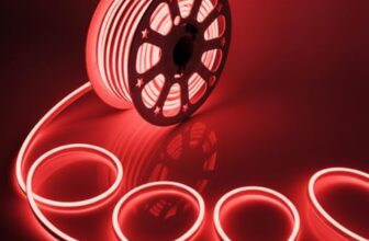 One94Store 4 Meter LED Neon Strip Light – Red | Plug-in Powered Flexible Waterproof Rope Light DC 5V | Ambient LED Lighting for Home, Bedroom, DIY Decor, Party & Gaming Room