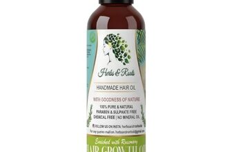 Herbs & Roots Hair Growth Oil – enriched with rosemary Nourishing Ayurvedic Herbal Oil for Hair Fall Control, Hair Regrowth, Strong Roots & Healthy Scalp pack of 1 |100ml