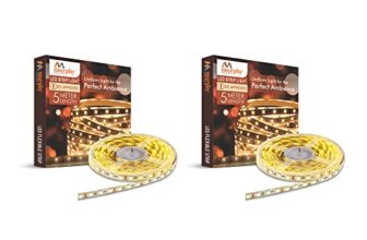 Murphy 25W LED Strip 2835 Cove Light 5 Metre (Warm White, Pack of 2) with Driver, PCB