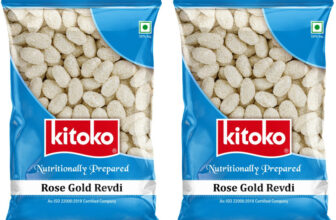 KITOKO Rose Gold Revadi | Crunchy Rewari | Til Candy | Sesame Sweet | Til Rewadi Pouch Pouch(2 x 200 g)