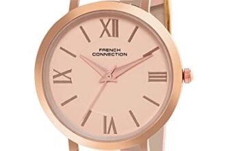 French Connection Leather Analog Rose Gold Dial Women’s Watch-Fcn00037D