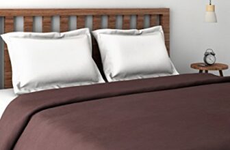 Goyal’s ® Polar Fleece 250 TC Blanket (Double Bed, Coffee Brown)