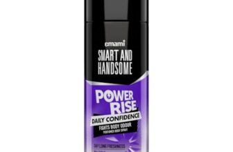 Smart And Handsome Power Rise Daily Confidence Perfumed Body Spray For Day Long Freshness,150ml, Dermatologically Tested, Non-Irritant Formula with Vibrant Blend Of Olibanum Smoke, Zesty Lime & Driftwood