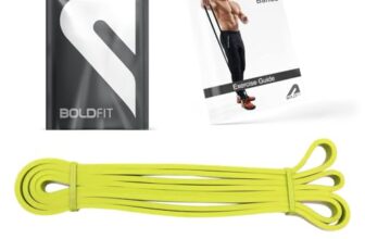 Boldfit Heavy Resistance Band for Workout Set Exercise & Stretching Pull Up Bands for Home Exercise for Gym Men & Women Loop Bands Toning Bands Resistance Band Yellow (3-7 Kg)