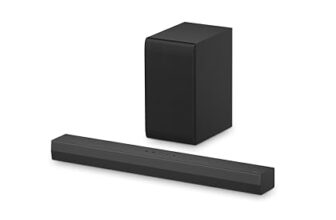 LG S40T 300W 2.1 Channel Dolby Digital, DTS Digital Surround, AI Sound Pro, Wow Interface Soundbar with HDMI, USB & Bluetooth Connectivity (Black)