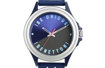 United Colors of Benetton Men Blue & Black Round Dial Analog Watch – UWUCG0312