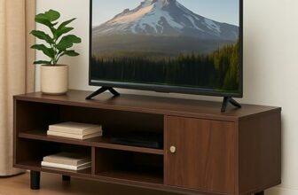 Royaloak Nova Entertainment Unit | Engineered Wood | Melamine Finish | Ample Storage | Wire Manager | Middle Leg for Extra Stability | Durable & Long Lasting