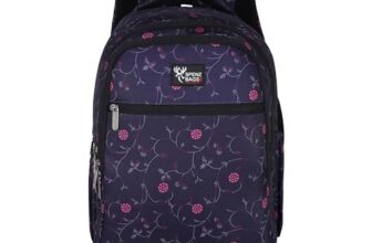 Spenz Glitter School & College Bag for Girls 17.5 inch Laptop Backpack for women (DarkyBlue)