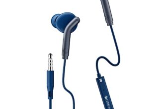 ZEBRONICS Bro 3.5Mm Wired in Ear Earphones, in-Line Mic, Deep Bass, 1.2M Strong and Long Lasting Cable, Light Weight, Compatible with Mobile | Tablet | Laptop (Blue)