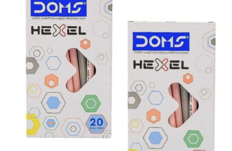 DOMS Hexel Ballpoint Pen Ball Pen(Pack of 40, Ink Color – Blue)