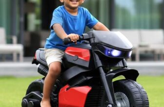 Toyzone Charlie Mini Electric Bike (Red) | 6V Rechargeable Bike with 4.5Ah Battery | LED Lights, Music | Smooth Acceleration | 6M Battery Warranty | Age 1.5-4 Years, Upto 30 kgs