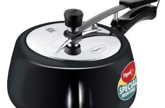 Pigeon by Stovekraft 2 Litre Special Plus Hard Anodised Inner Lid Induction Base Pressure Cooker (Black) BIS Certified