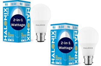 Halonix 2-in-1 Dimmable 9W,0.5W Multi Wattage Adjustable Light Led Bulb (Pack of 2), All Rounder led Bulb Base B22D